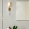 Z-Lite Camila 1 Light Wall Sconce, Rubbed Brass & White 811-1S-RB-WH - alternate 7